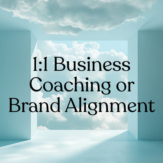 1:1 Business Coaching or Brand Alignment