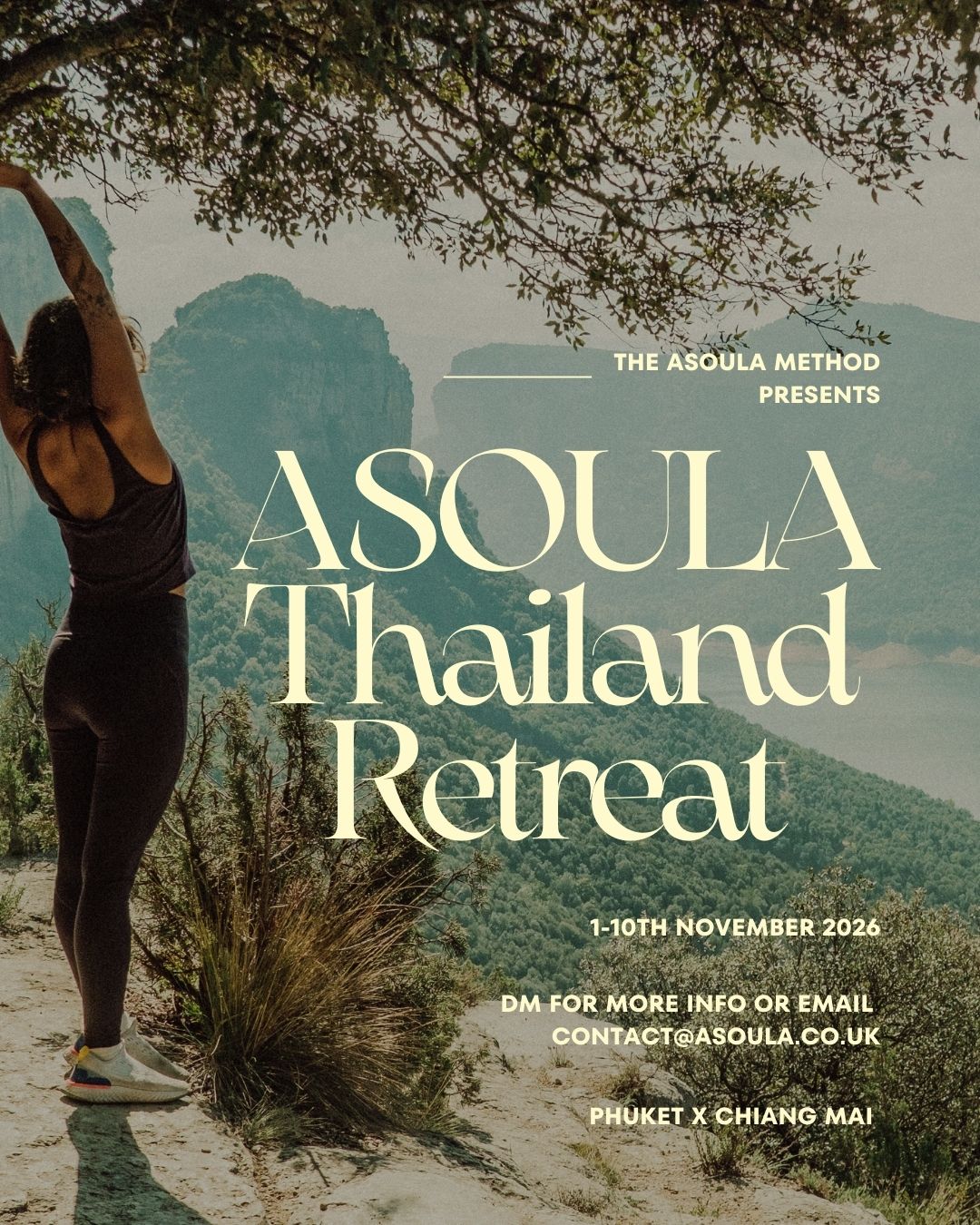 7/10/14 day Asoula Thailand Retreat  | NOVEMBER 2026  (1st-14th November 2026) DEPOSIT ONLY☀️